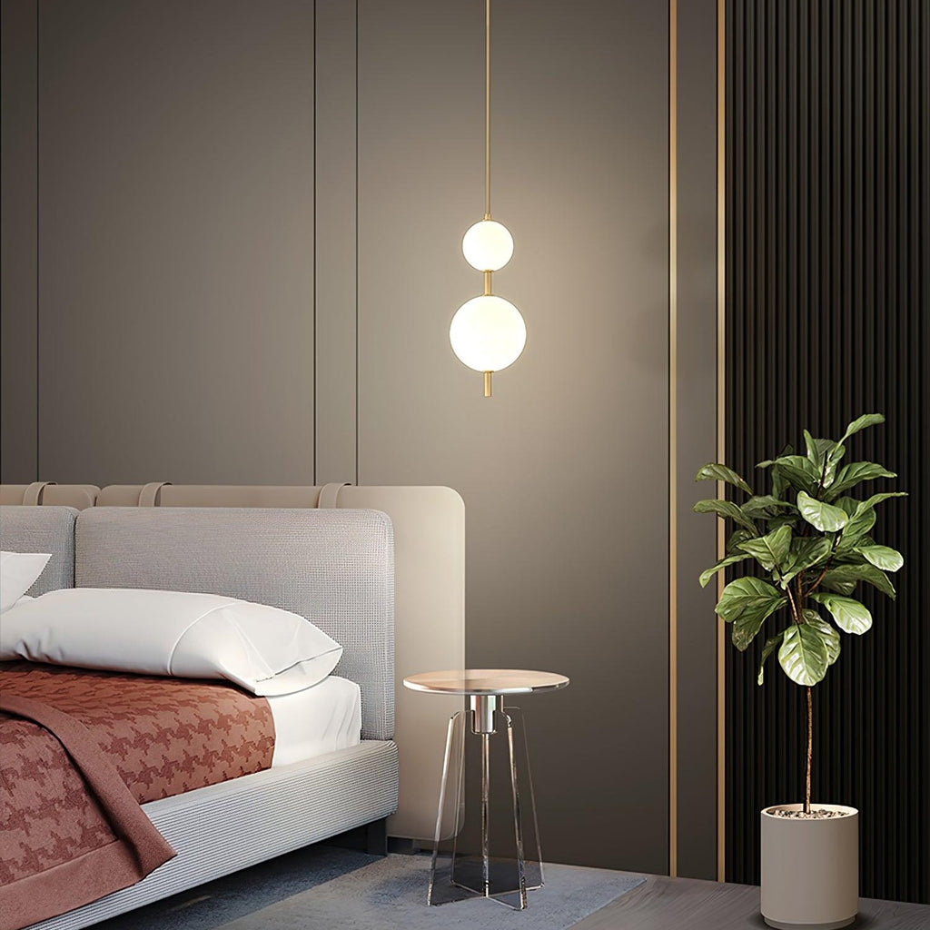 Vertical Sphere Ceiling Suspension Lamp Lighting Lobby