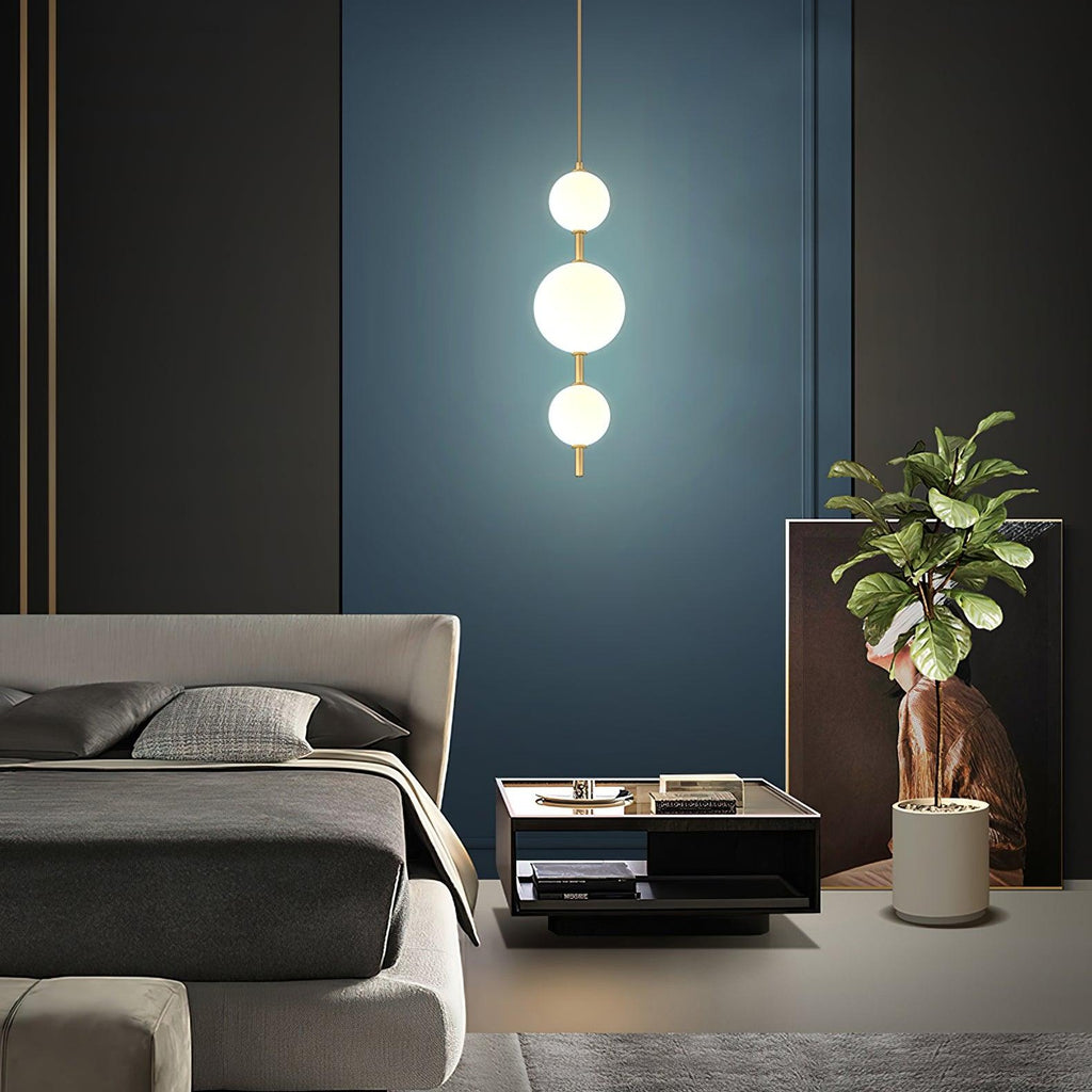 Vertical Sphere Ceiling Suspension Lamp Lighting Lobby