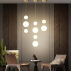 Vertical Sphere Ceiling Suspension Lamp Lighting Lobby