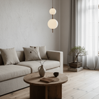 Vertical Sphere Ceiling Suspension Lamp Lighting Lobby
