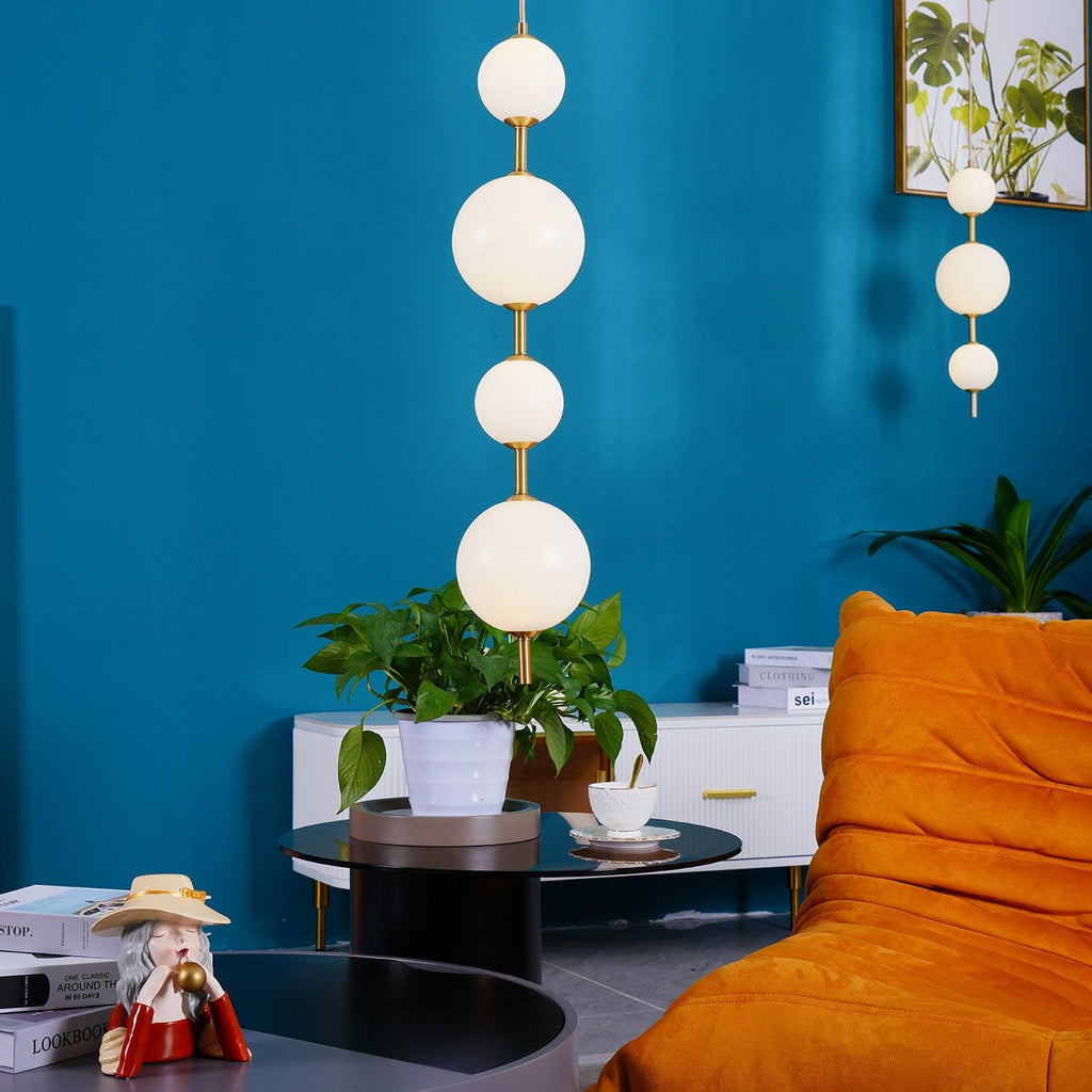 Vertical Sphere Ceiling Suspension Lamp Lighting Lobby