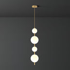Vertical Sphere Ceiling Suspension Lamp Lighting Lobby