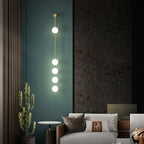 Vertical Spheres Wall Light Lighting Lobby