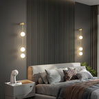 Vertical Spheres Wall Light Lighting Lobby