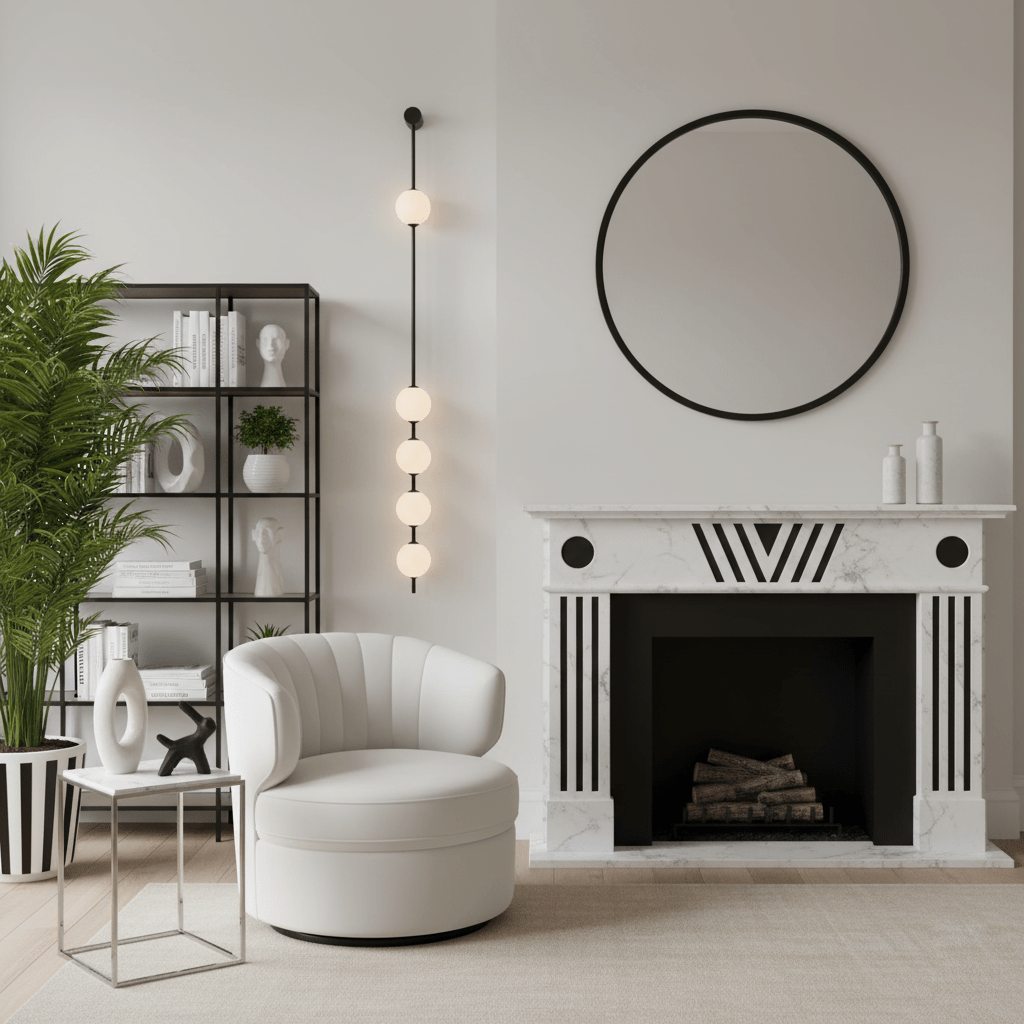 Vertical Spheres Wall Light Lighting Lobby