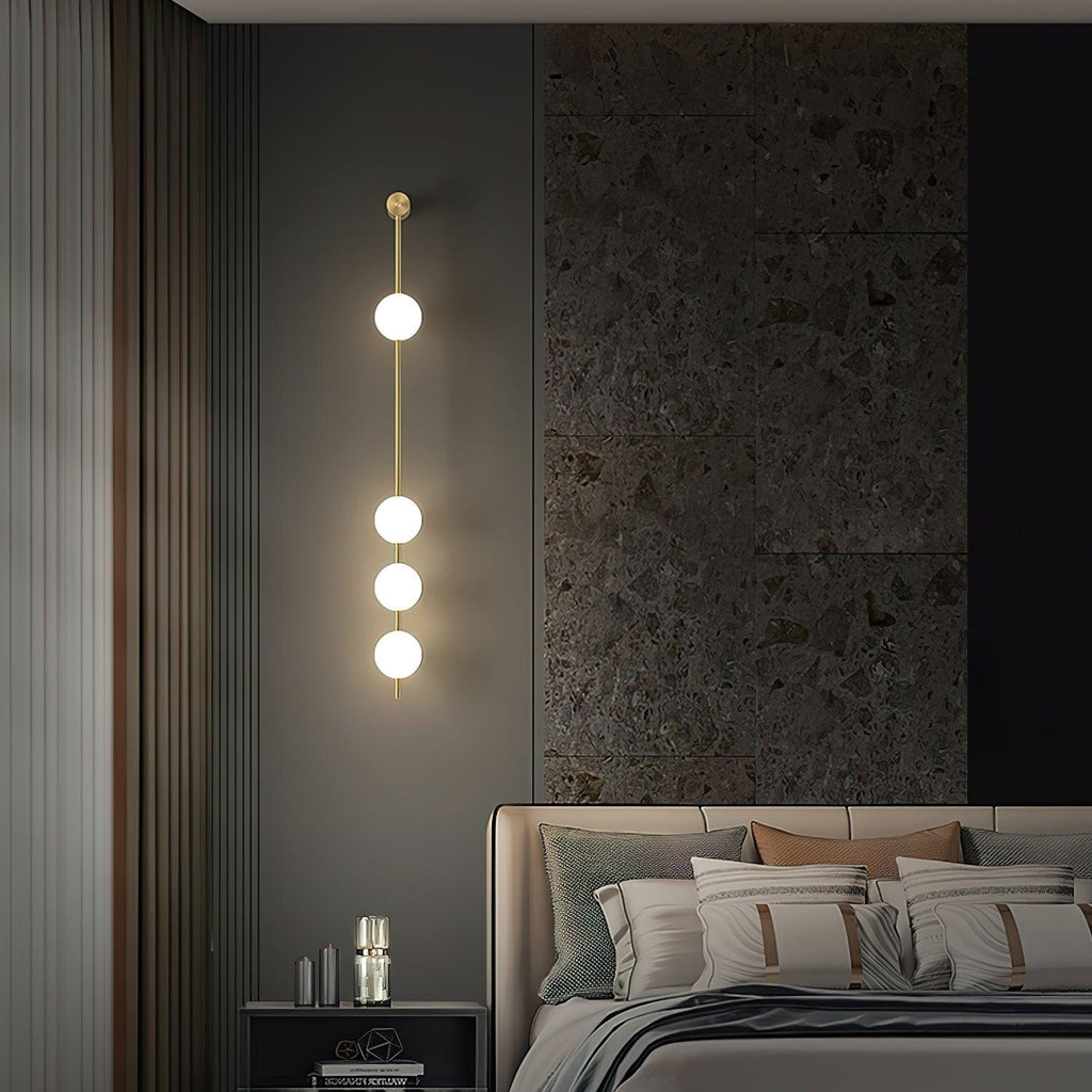 Vertical Spheres Wall Light Lighting Lobby