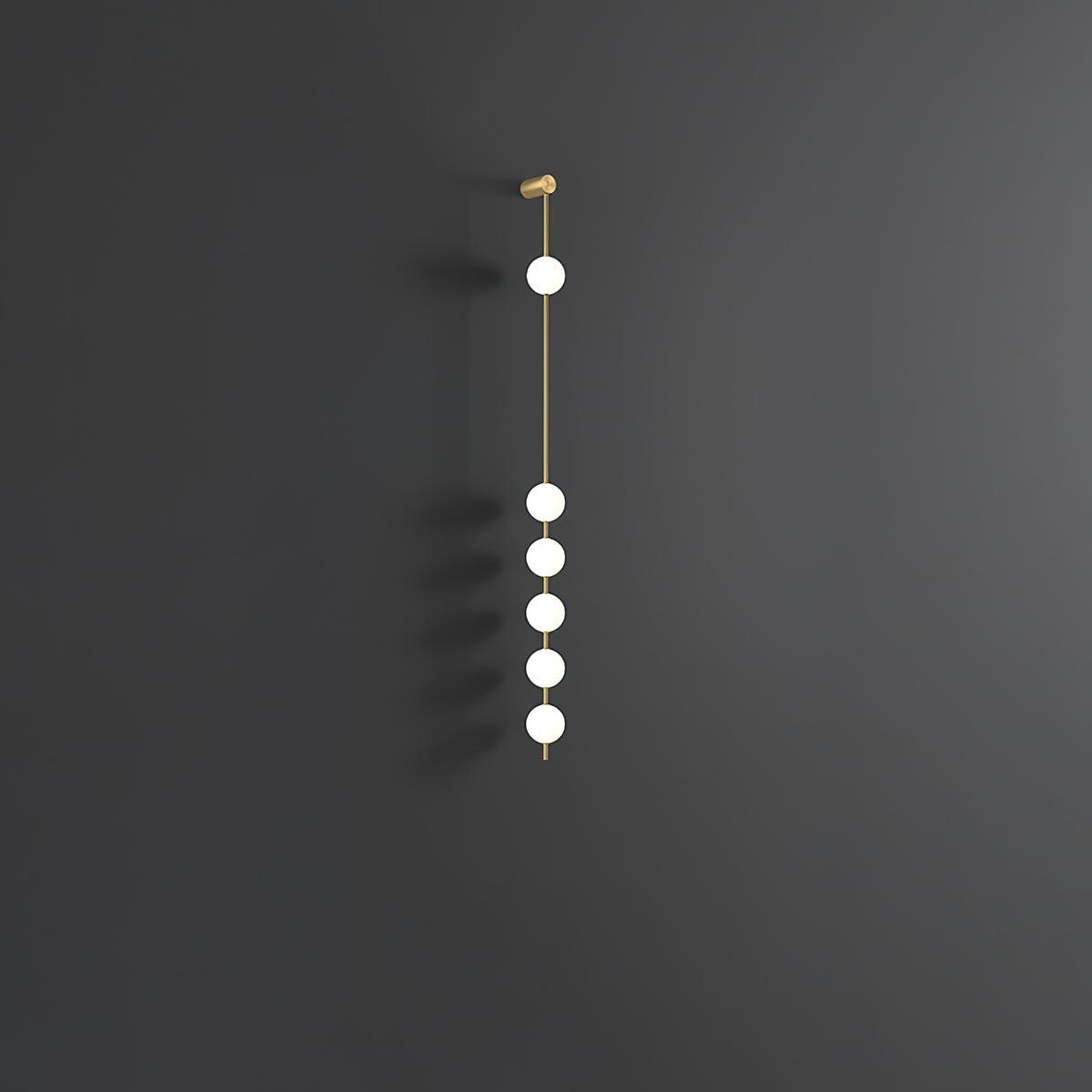 Vertical Spheres Wall Light Lighting Lobby