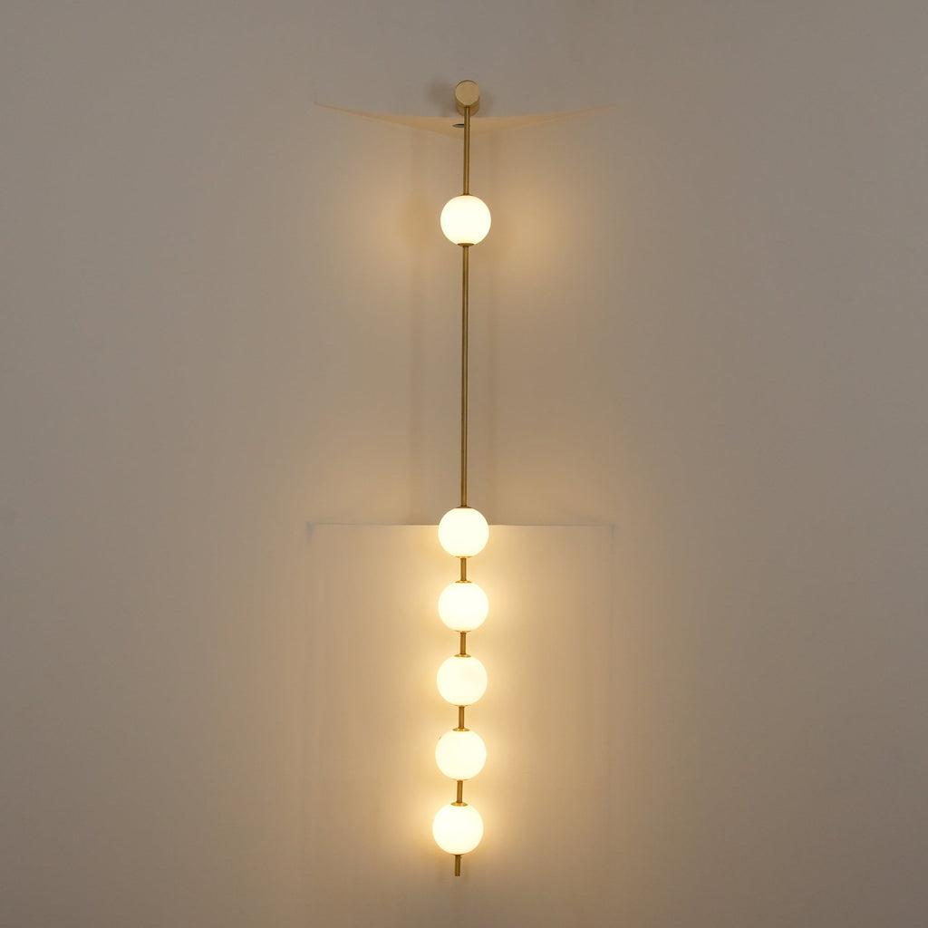 Vertical Spheres Wall Light Lighting Lobby