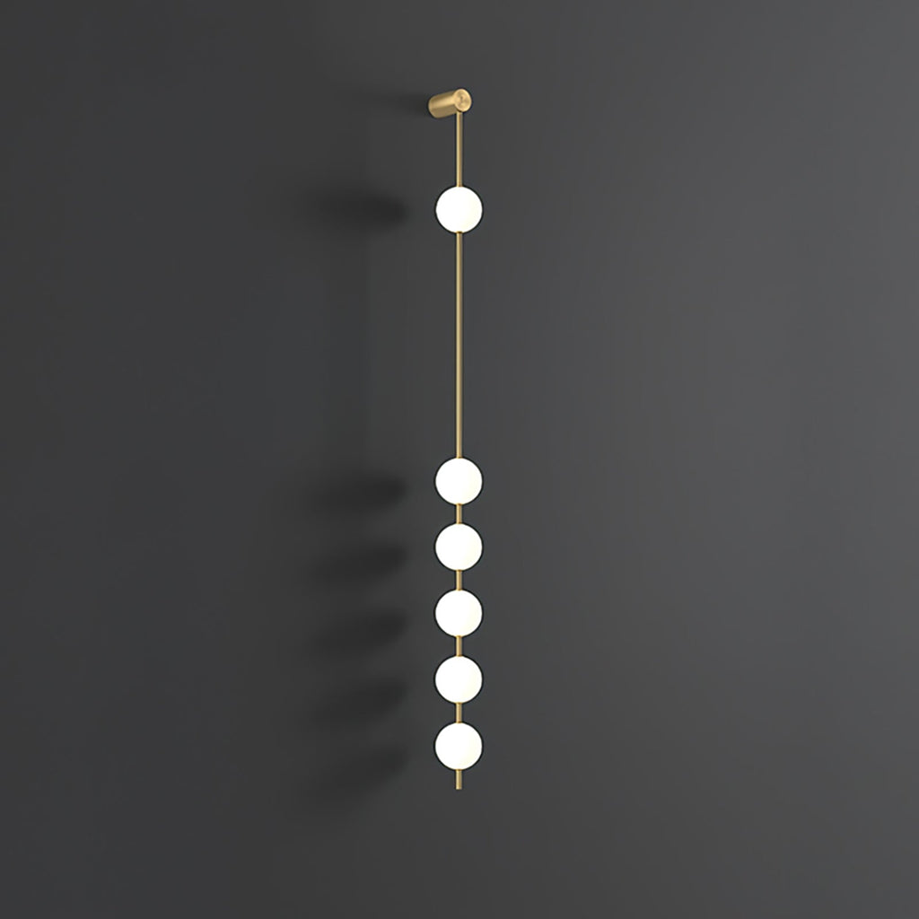 Vertical Spheres Wall Light Lighting Lobby