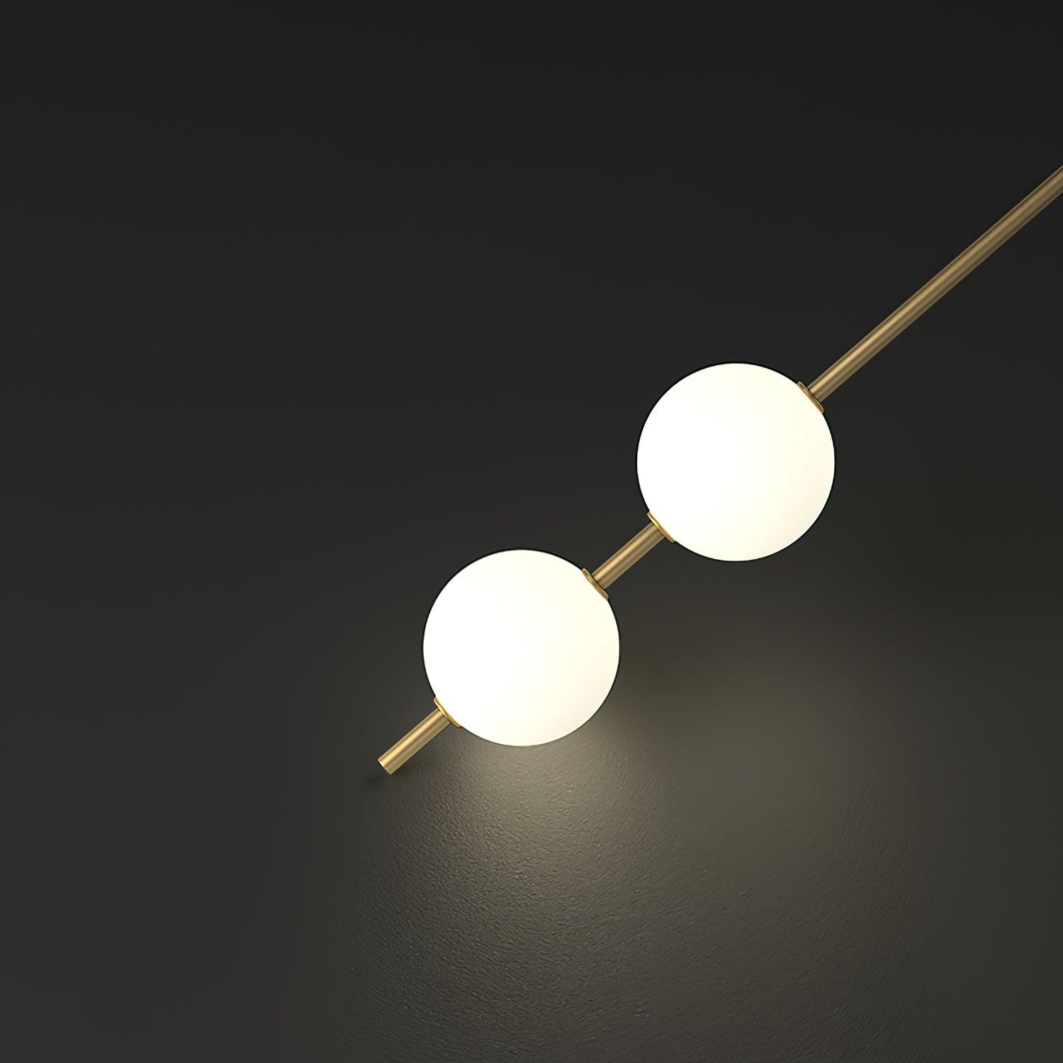 Vertical Spheres Wall Light Lighting Lobby