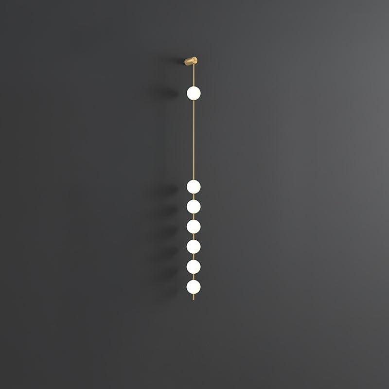 Vertical Spheres Wall Light Lighting Lobby