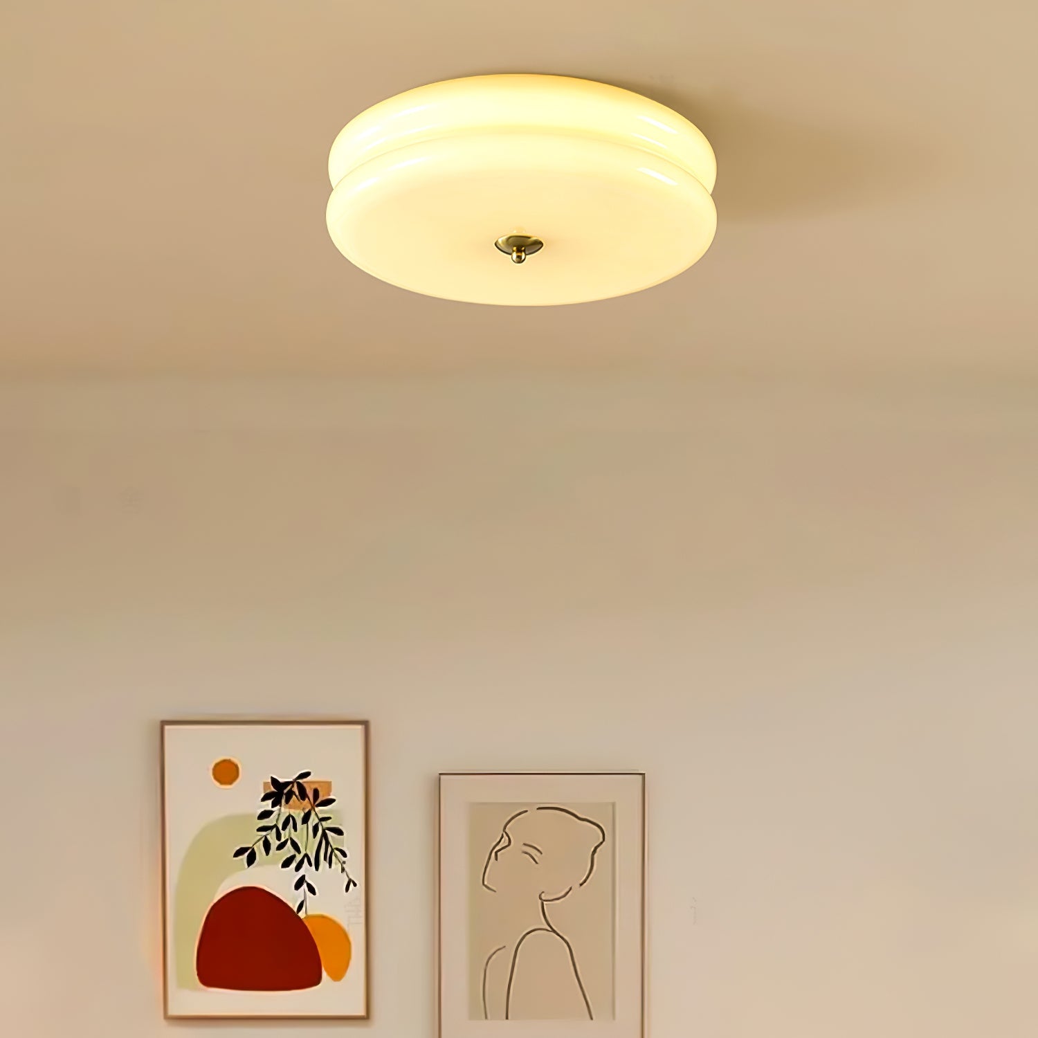 Vintage Art Deco Ceiling Fixture Lighting Lobby