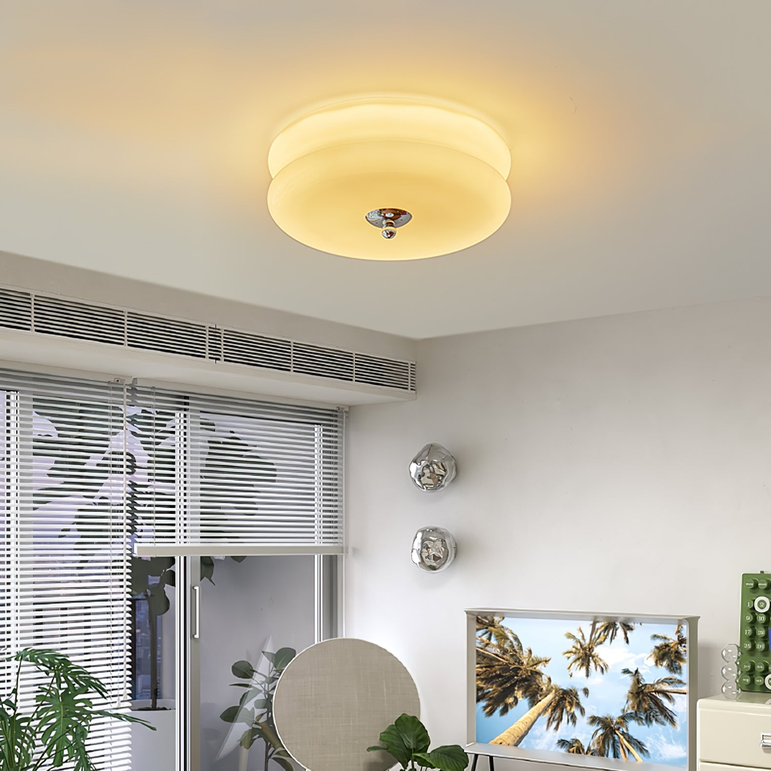 Vintage Art Deco Ceiling Fixture Lighting Lobby