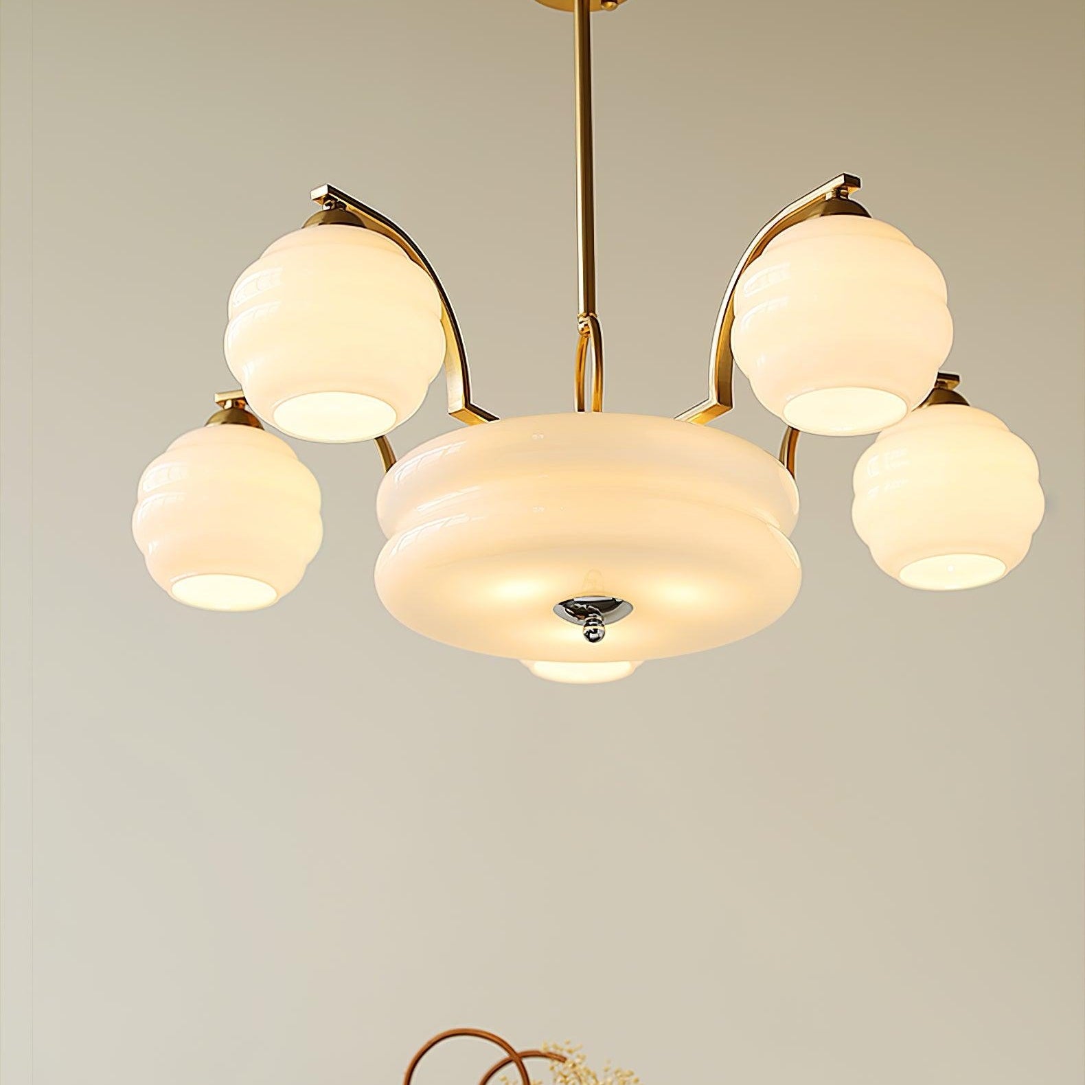 Vintage Art Deco Ceiling Suspension Lighting Lobby