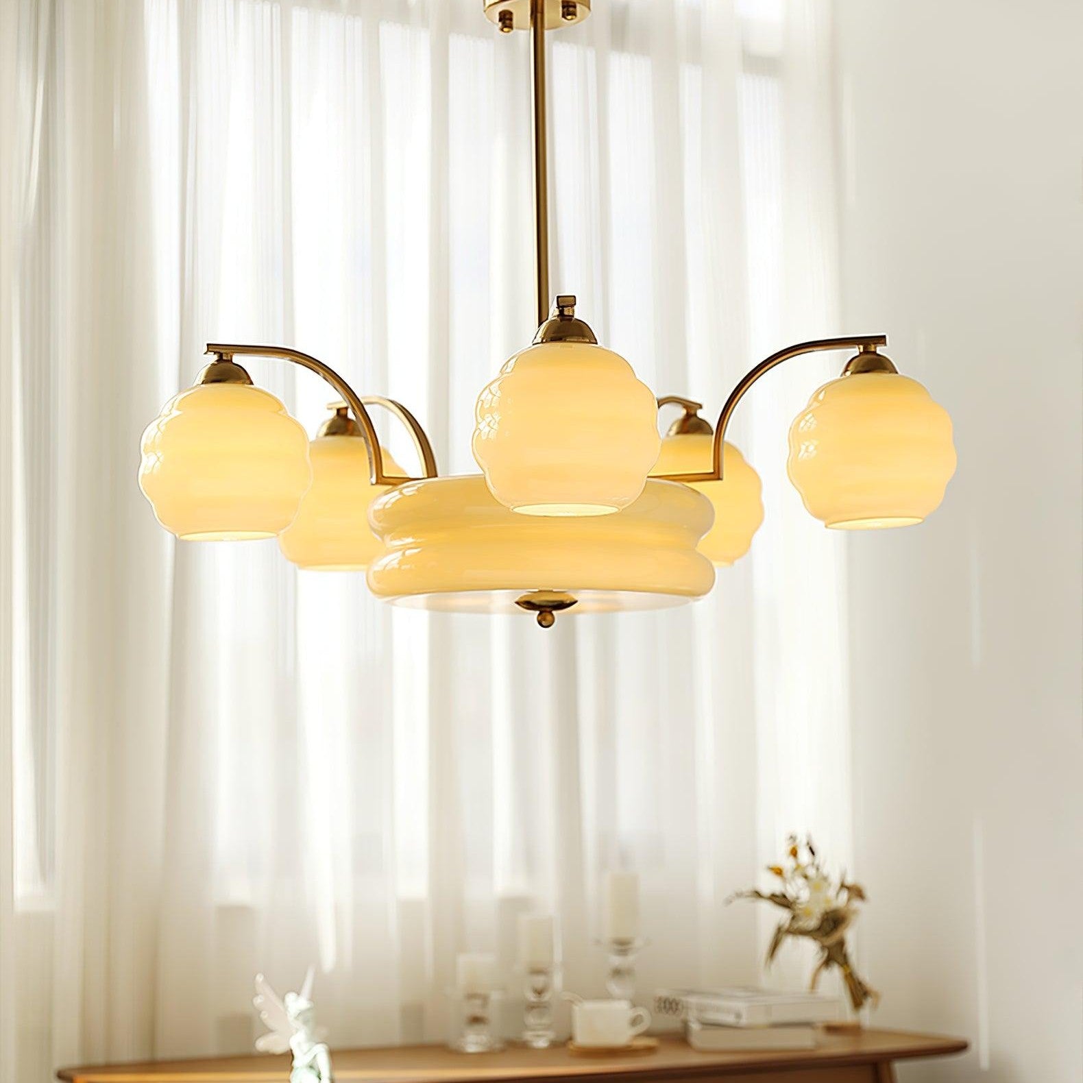 Vintage Art Deco Ceiling Suspension Lighting Lobby