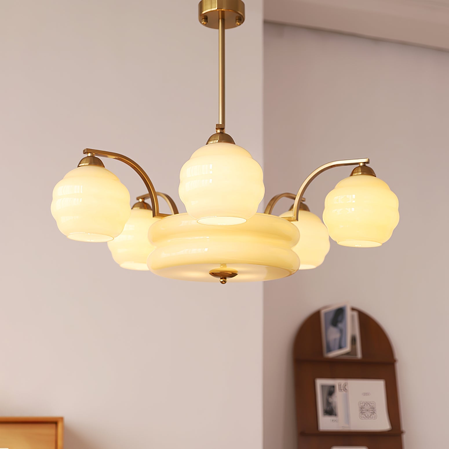 Vintage Art Deco Ceiling Suspension Lighting Lobby