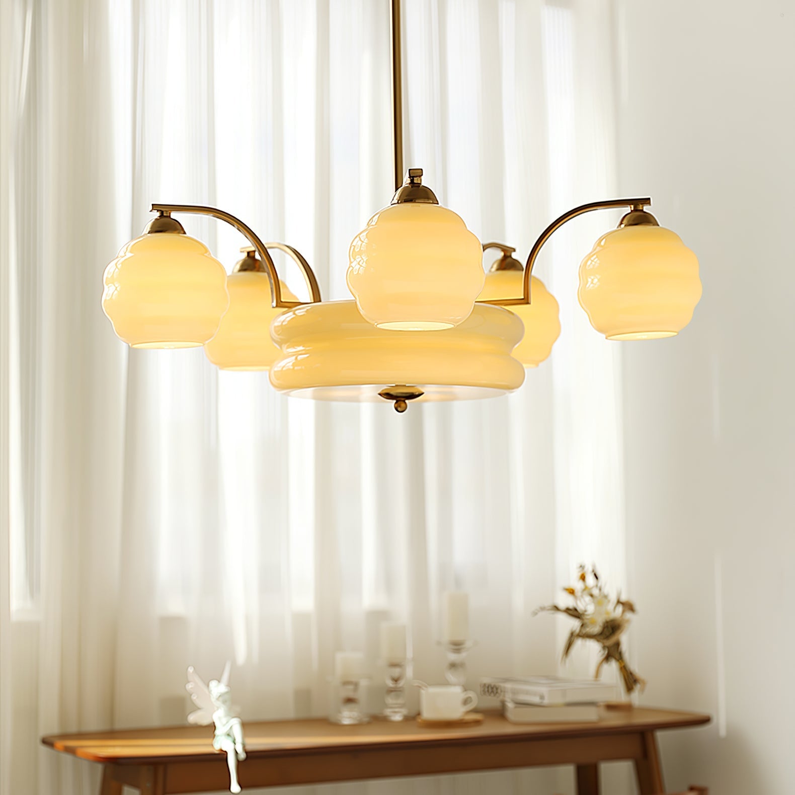Vintage Art Deco Ceiling Suspension Lighting Lobby