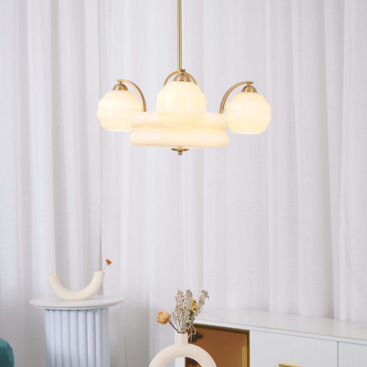 Vintage Art Deco Ceiling Suspension Lighting Lobby