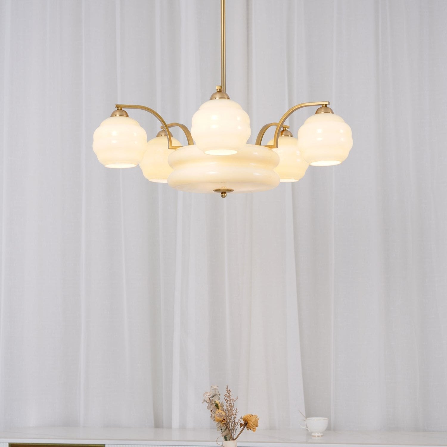 Vintage Art Deco Ceiling Suspension Lighting Lobby