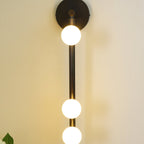 Wall Lamp With Brass Glass Tube Lighting Lobby