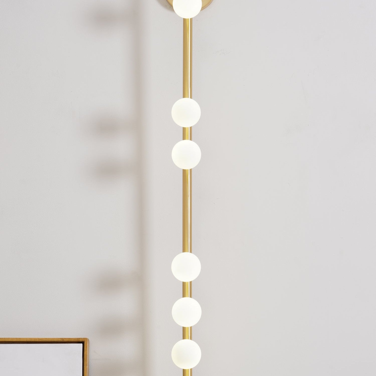 Wall Lamp With Brass Glass Tube Lighting Lobby