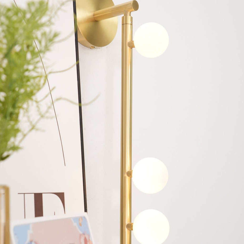 Wall Lamp With Brass Glass Tube Lighting Lobby