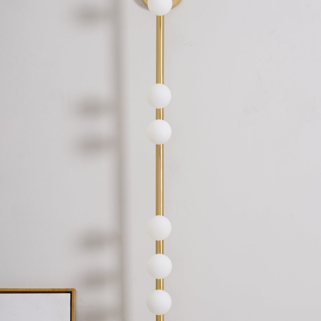 Wall Lamp With Brass Glass Tube Lighting Lobby