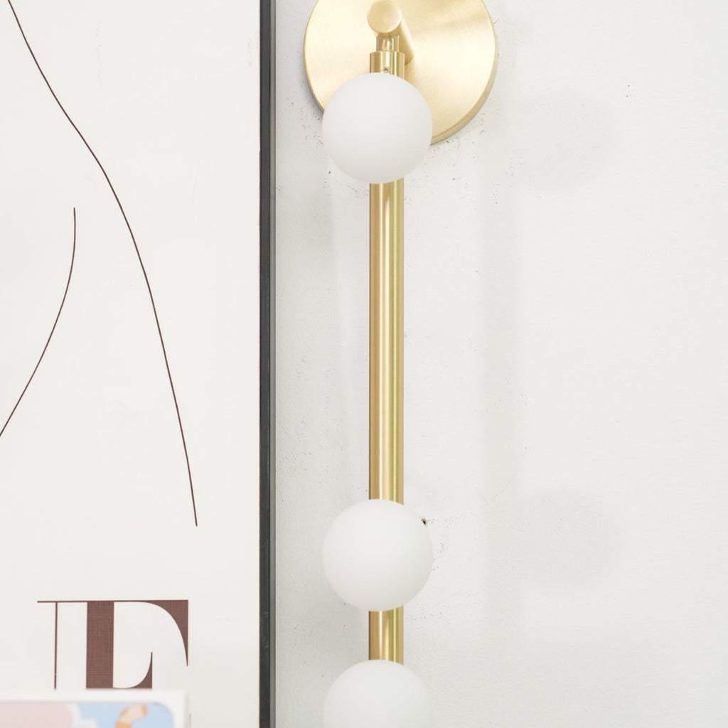 Wall Lamp With Brass Glass Tube Lighting Lobby