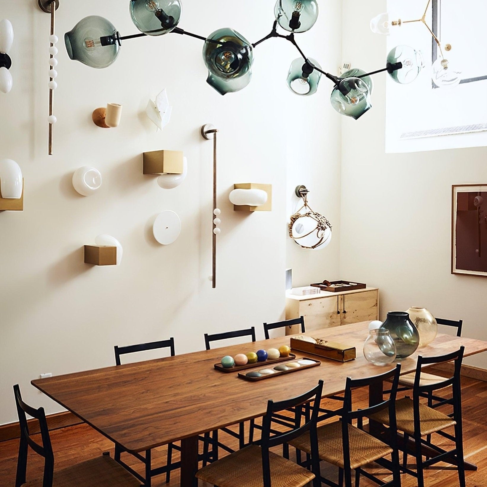 Wall Lamp With Brass Glass Tube Lighting Lobby