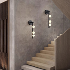 Wall Lamp With Brass Glass Tube Lighting Lobby