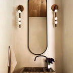 Wall Lamp With Brass Glass Tube Lighting Lobby