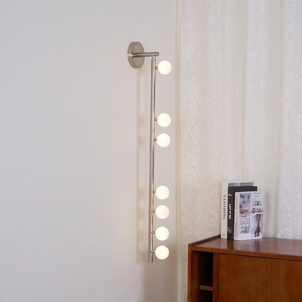 Wall Lamp With Brass Glass Tube Lighting Lobby
