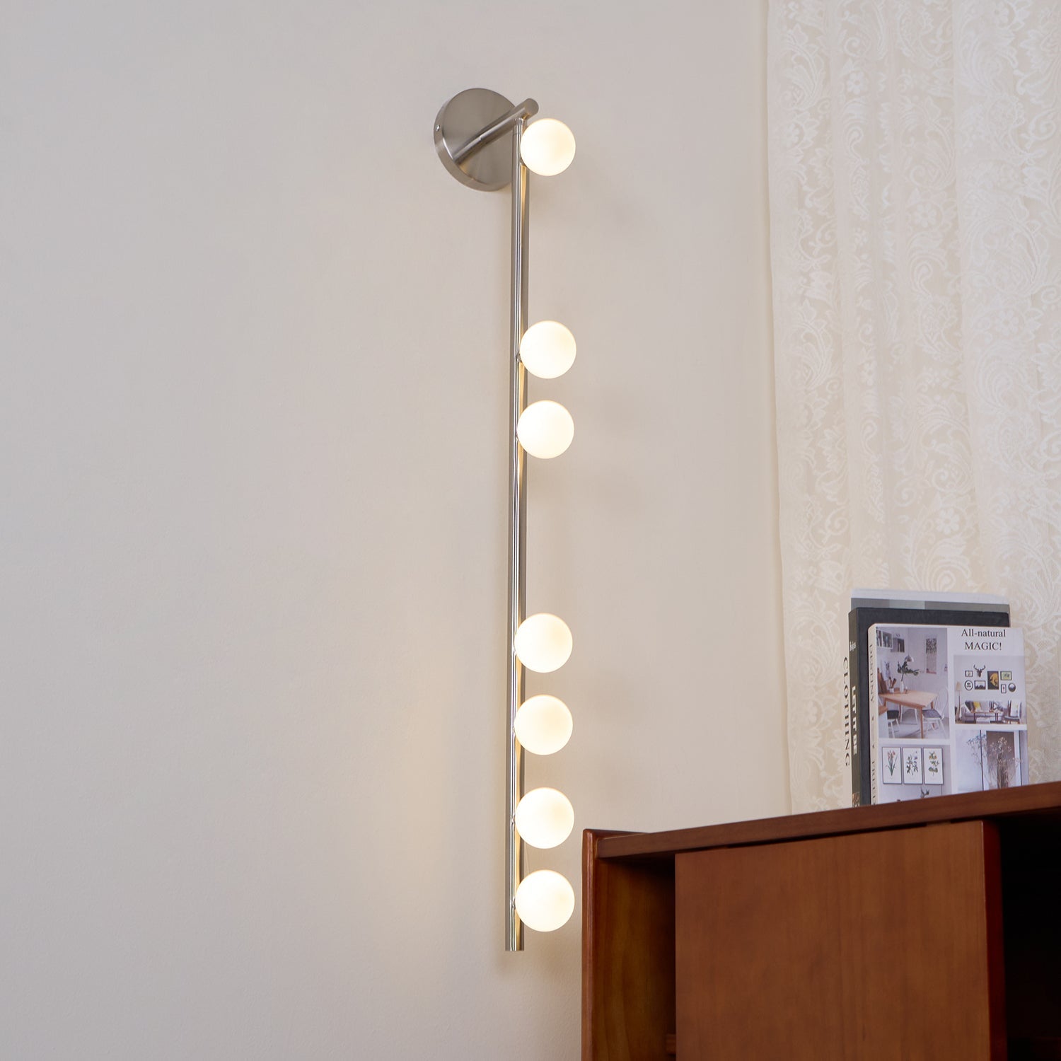 Wall Lamp With Brass Glass Tube Lighting Lobby