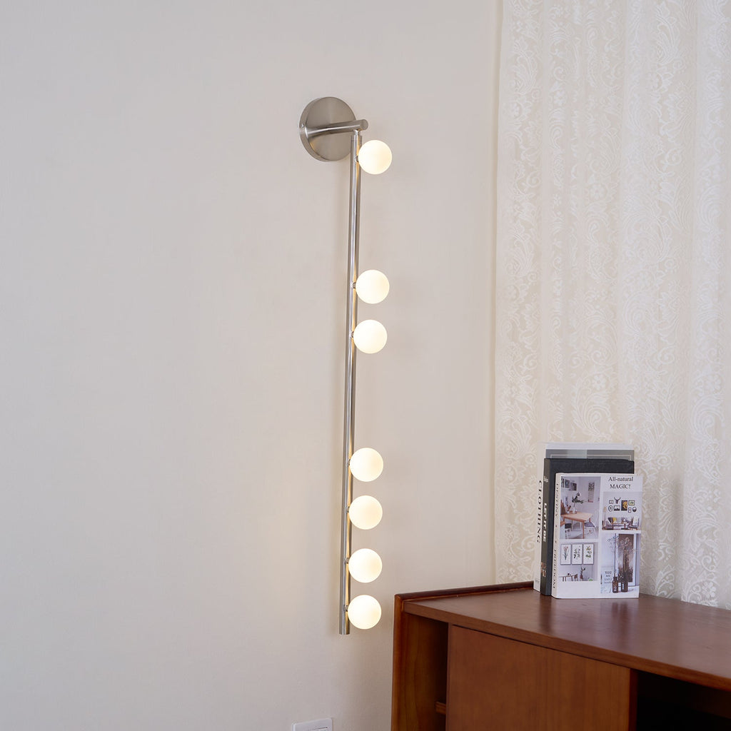 Wall Lamp With Brass Glass Tube Lighting Lobby
