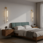 Wall Lamp With Brass Glass Tube Lighting Lobby