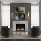 Wall Lamp With Brass Glass Tube Lighting Lobby