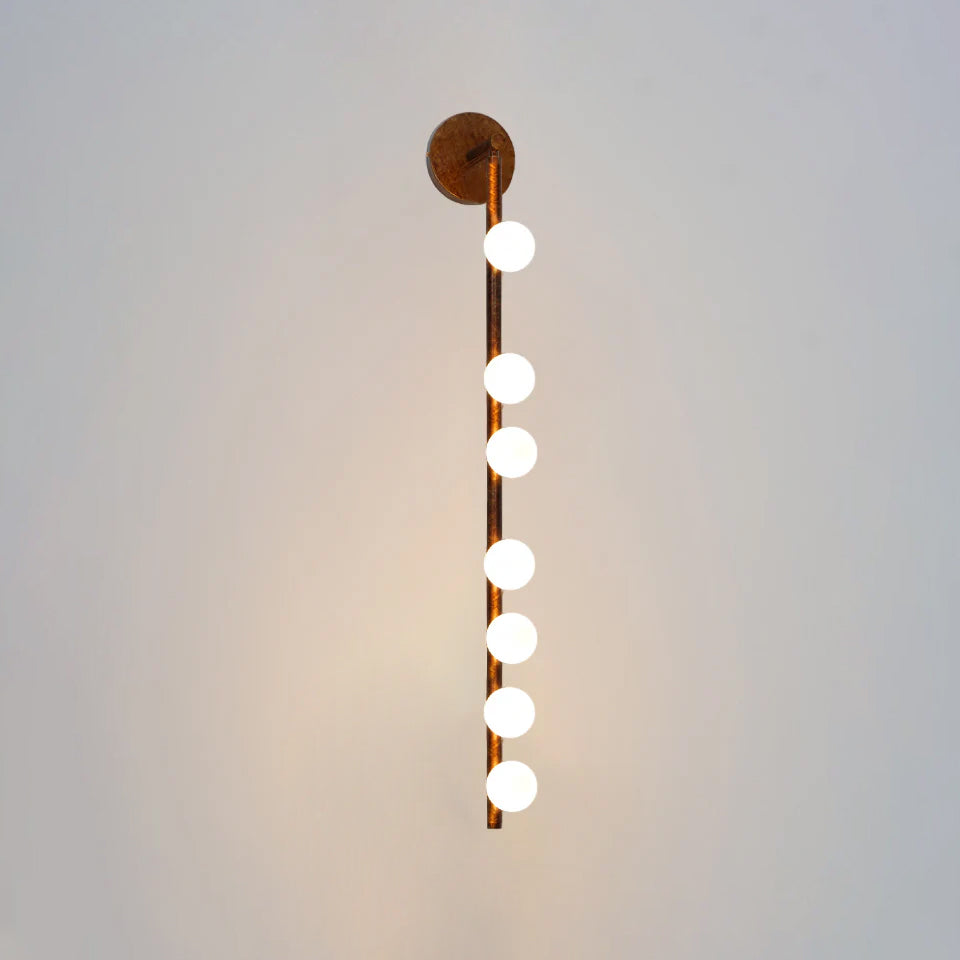 Wall Lamp With Brass Glass Tube Lighting Lobby