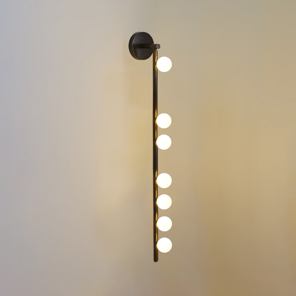Wall Lamp With Brass Glass Tube Lighting Lobby