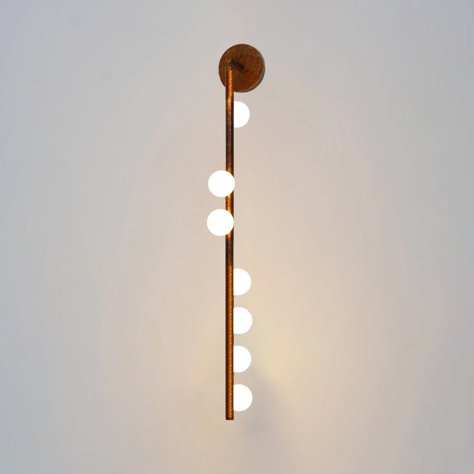 Wall Lamp With Brass Glass Tube Lighting Lobby