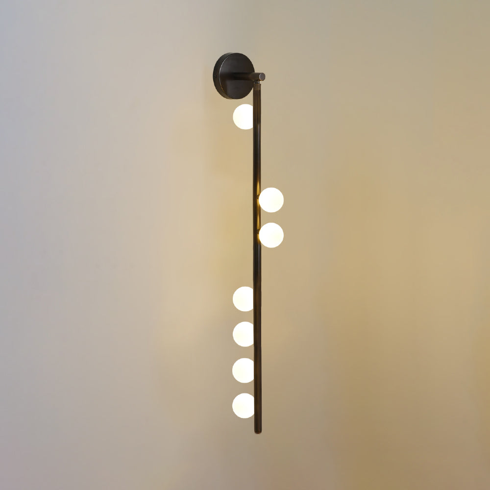 Wall Lamp With Brass Glass Tube Lighting Lobby