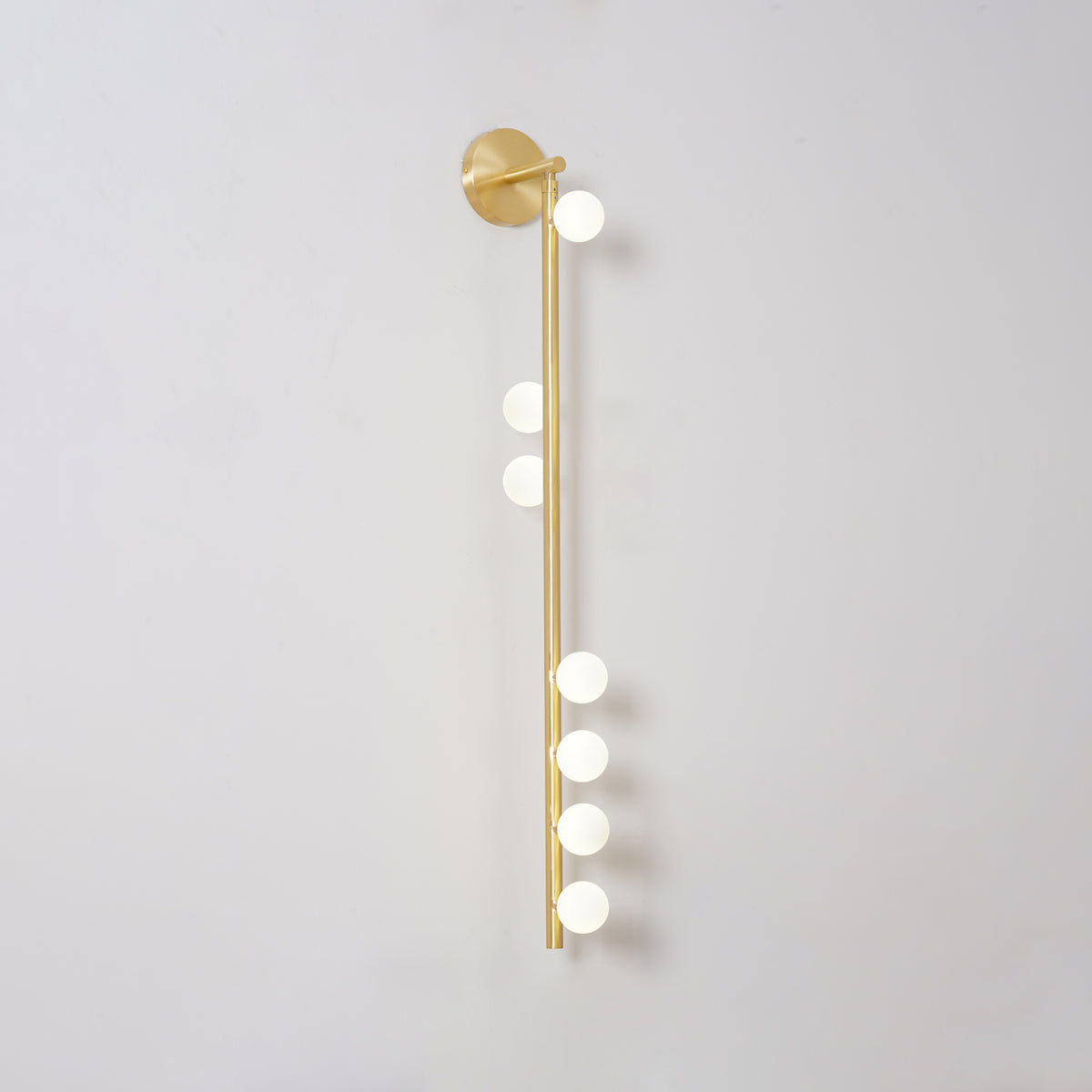 Wall Lamp With Brass Glass Tube Lighting Lobby