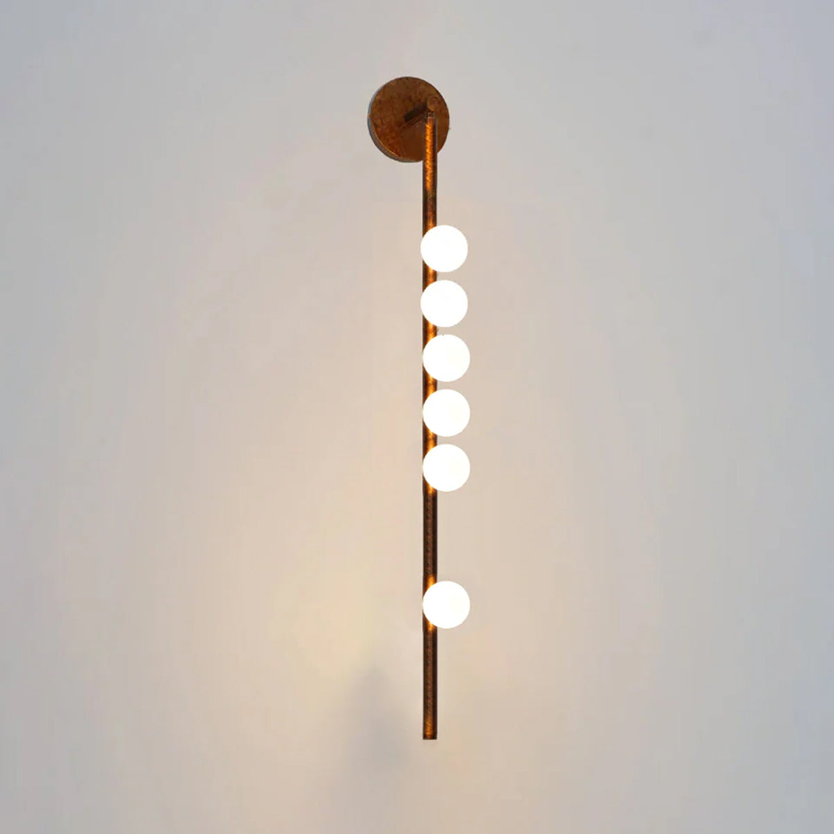 Wall Lamp With Brass Glass Tube Lighting Lobby