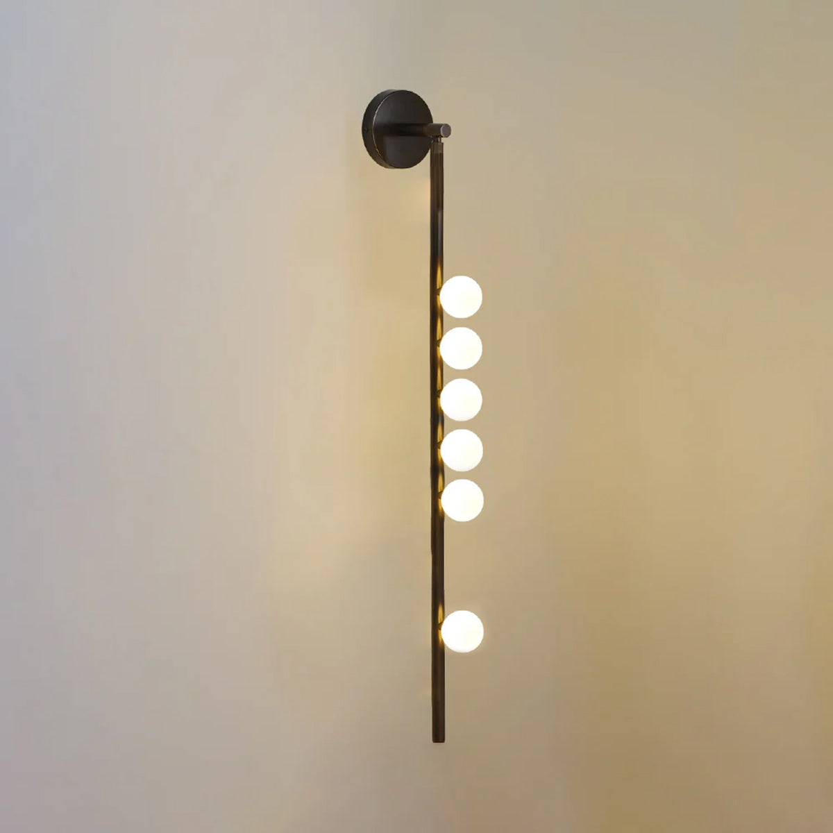 Wall Lamp With Brass Glass Tube Lighting Lobby