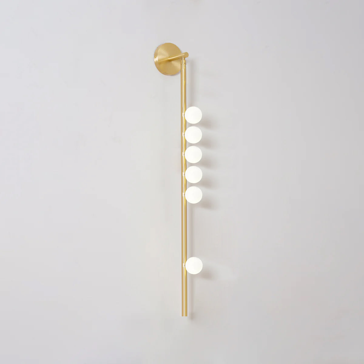 Wall Lamp With Brass Glass Tube Lighting Lobby