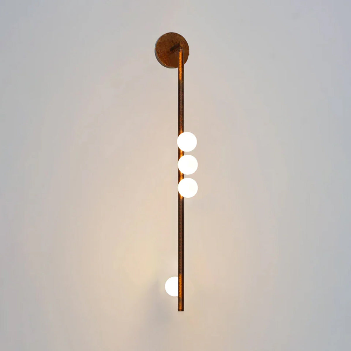 Wall Lamp With Brass Glass Tube Lighting Lobby