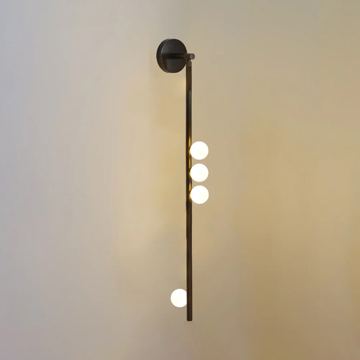 Wall Lamp With Brass Glass Tube Lighting Lobby