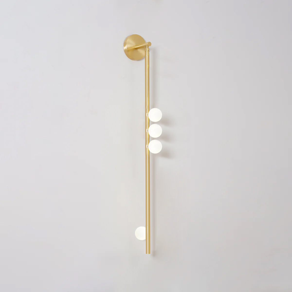 Wall Lamp With Brass Glass Tube Lighting Lobby