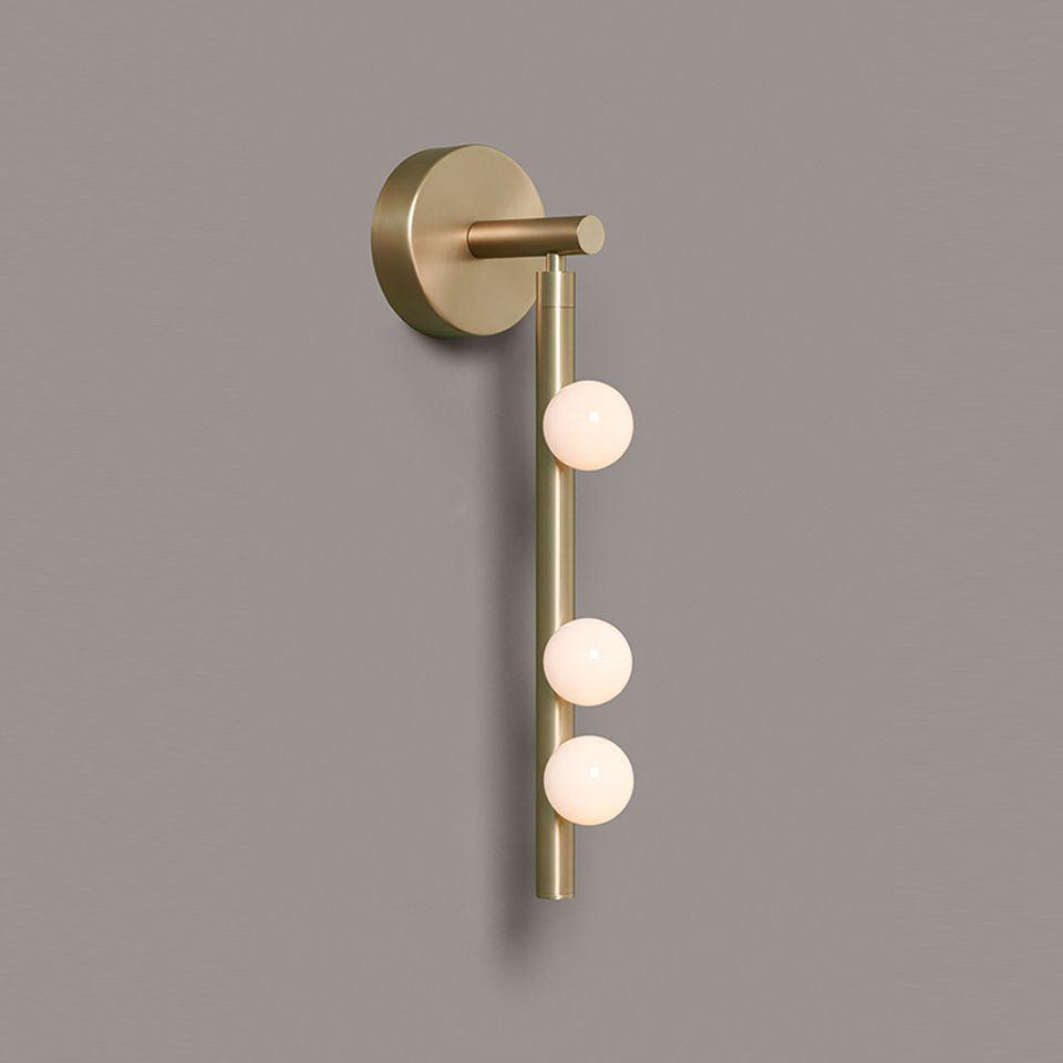 Wall Lamp With Brass Glass Tube Lighting Lobby