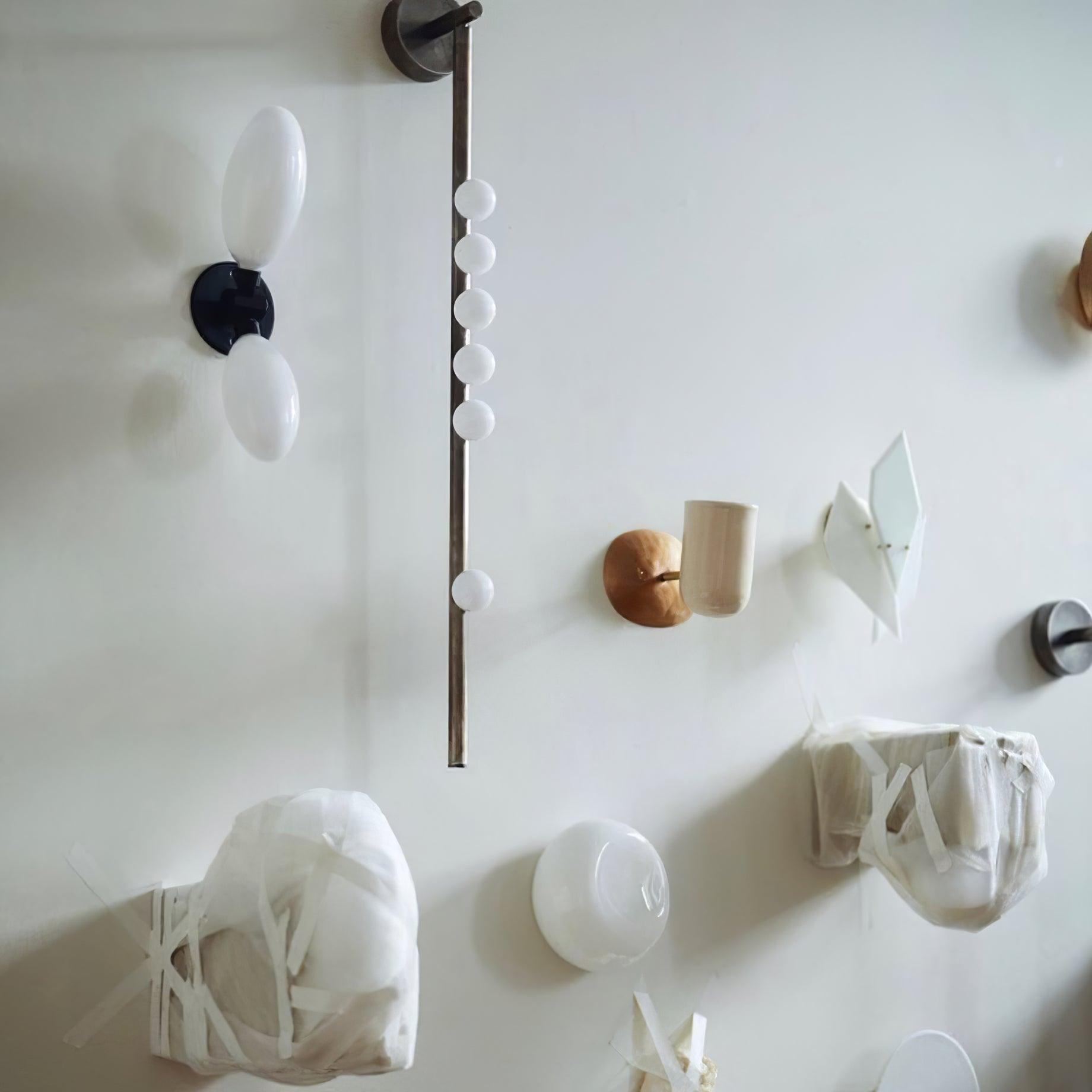 Wall Lamp With Brass Glass Tube Lighting Lobby