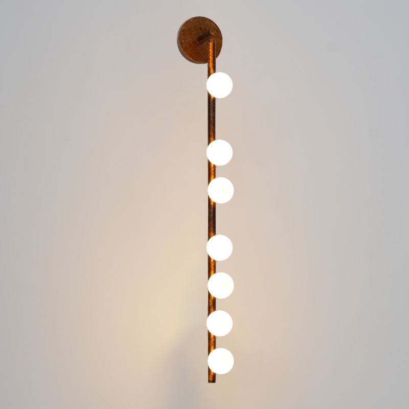 Wall Lamp With Brass Glass Tube Lighting Lobby